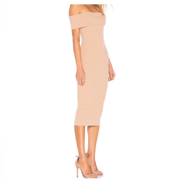 MAJORELLE Lulu Ribbed Knit Sweater Dress in Bone Size Medium - Picture 10 of 10